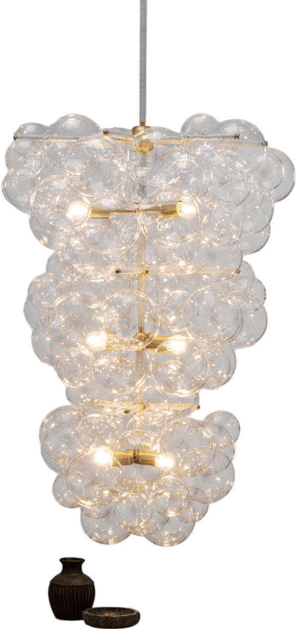 The Light Factory Plume Bubble Chandelier