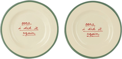 'Oops I Did It Again' Dessert Plate Set