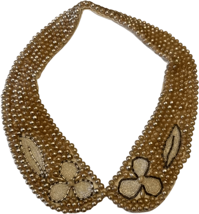 Vintage 1950s Beaded Collar