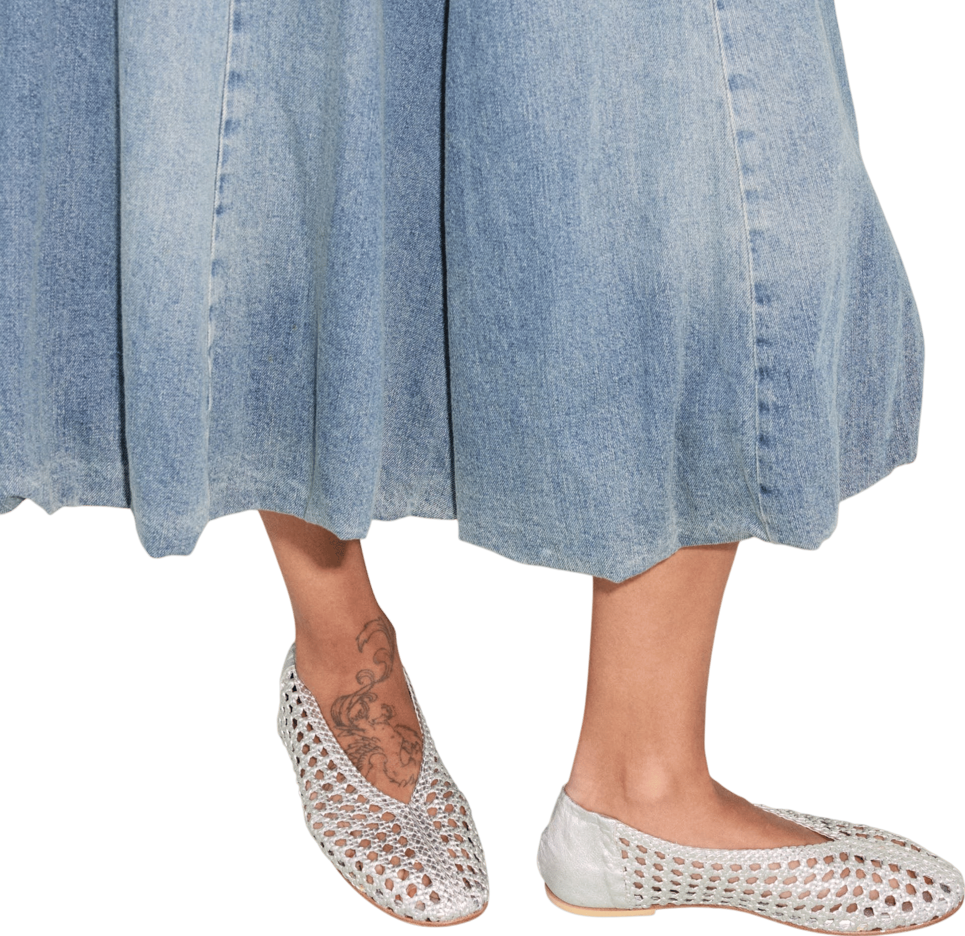 RILEY OPEN WEAVE BALLET FLAT