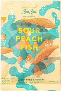 Peach Swedish fish