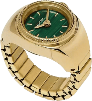 Malachite Green Dial Watch Ring