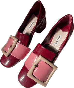 2015 miu miu f/w buckle shoes