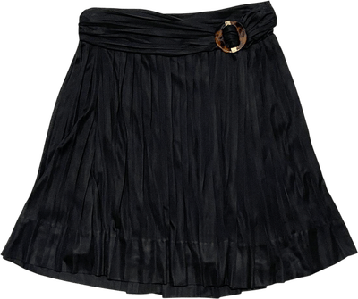Gucci Pleated Skirt with Tortoiseshell Buckle