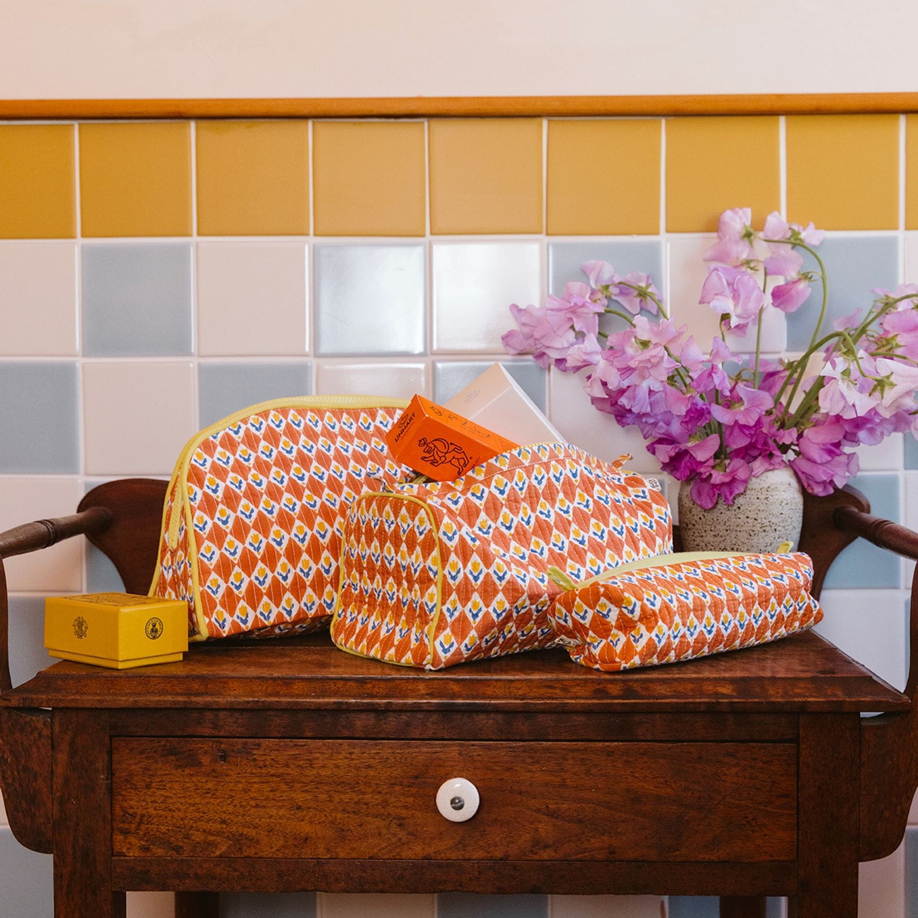 Block Shop Tulips Travel Pouch