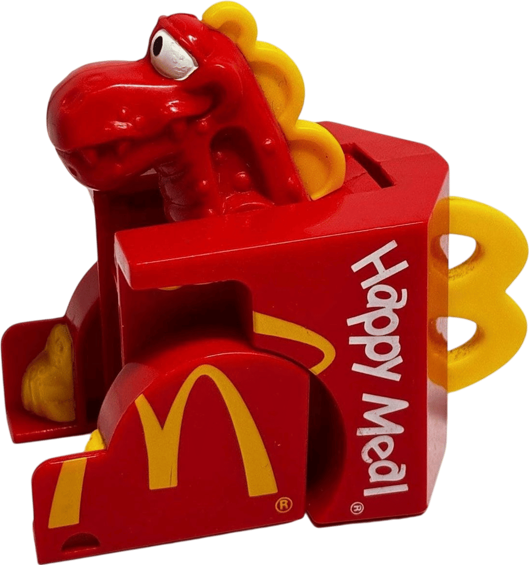 1990 McDonalds Happy Meal Box McDino 