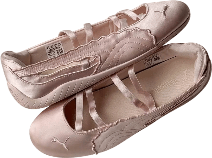 Puma pink ballet flats