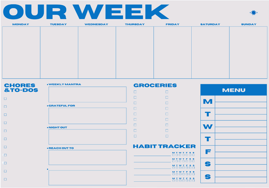 Sønderhaus Our Week Planner Pad