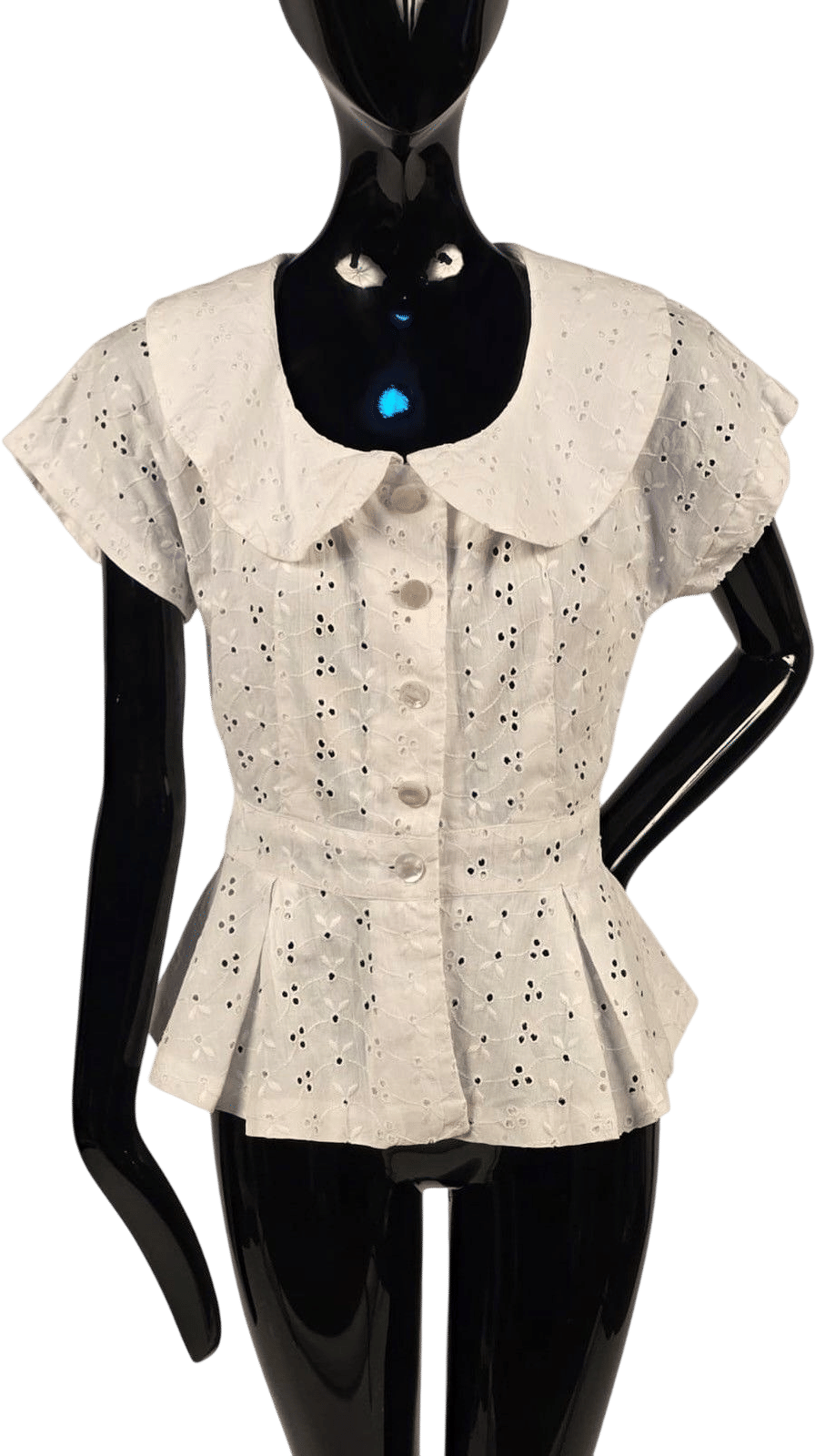 Vintage 1940s Eyelet Top