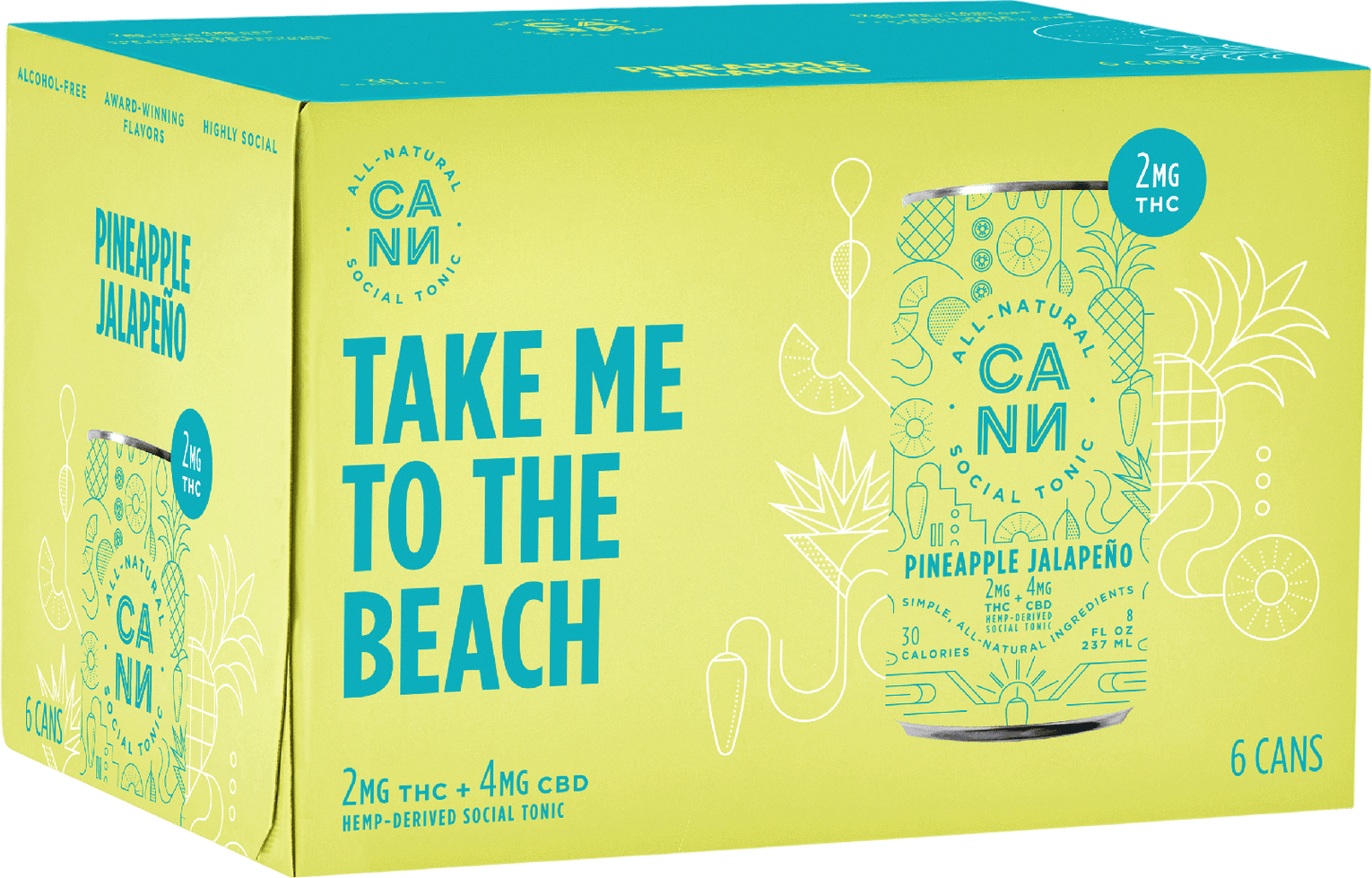 Cann THC 2mg Pineapple Jalapeno