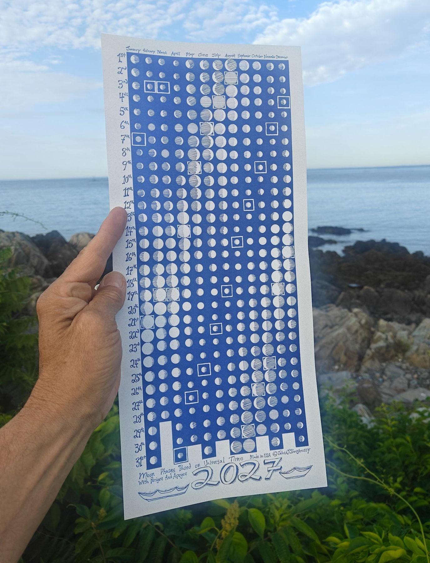 John David O'Shaughnessy's annual lunar calendar