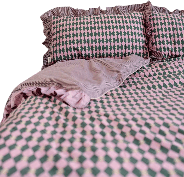 Cotton Duvet Cover - Harlequin
