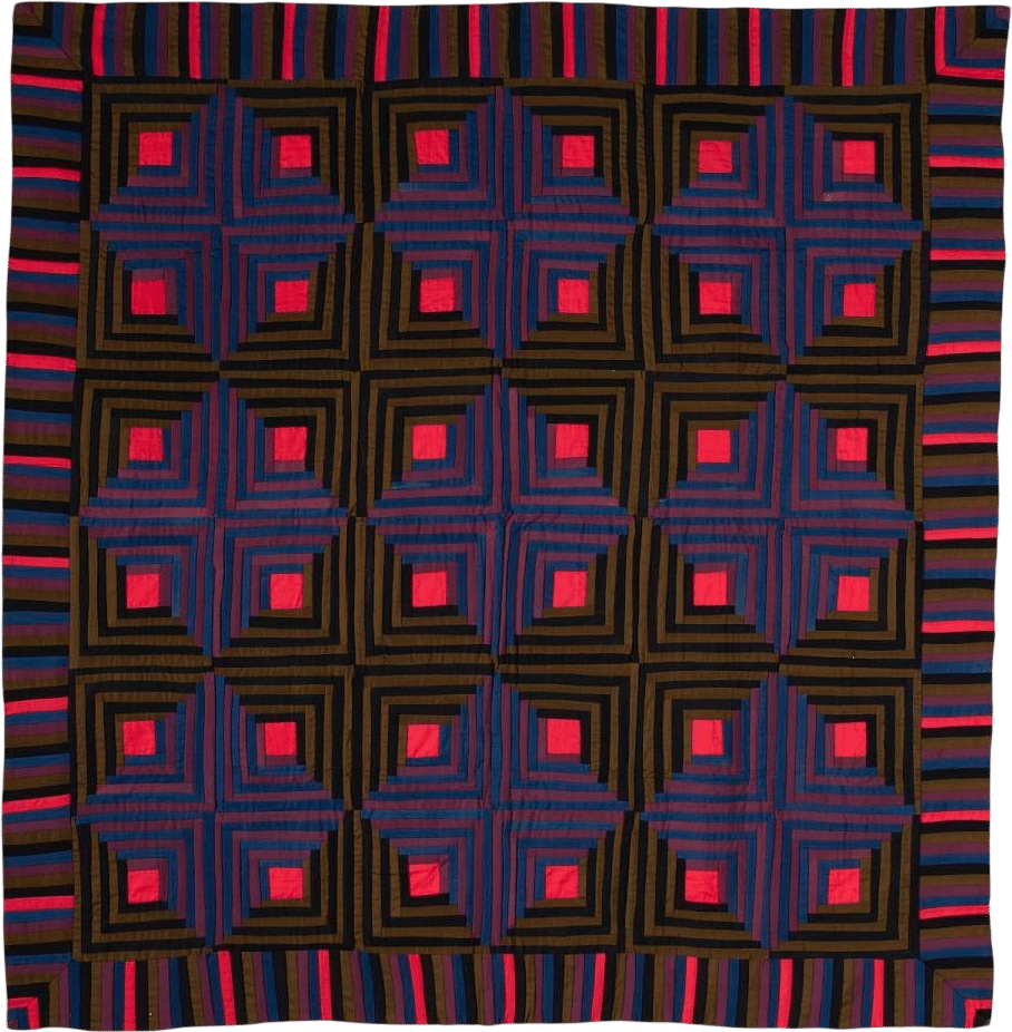 Log Cabin, Sunshine and Shadow variation (ca. 1920)