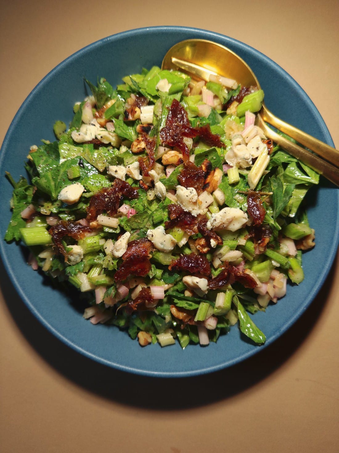 Raf's Celery Salad with Blue Cheese & Walnuts