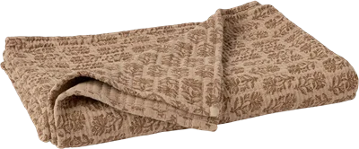 Mirada Organic Block-Print Matelassé Throw