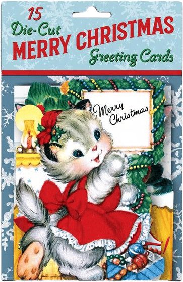 NEW Retro Christmas Card Set - Merry Christmas