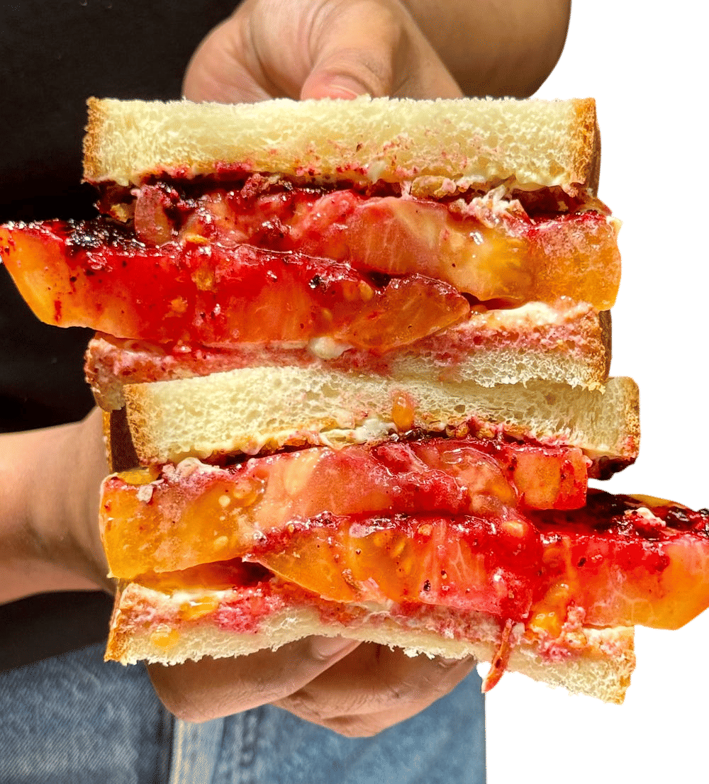 Chili Crisp Tomato Sandwich