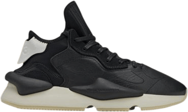 Y-3 x ADIDAS KAIWA YOHJI YAMAMOTO BLACK LEATHER SNEAKERS
