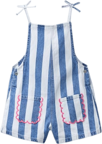 Short Wavy Striped Jumpsuit