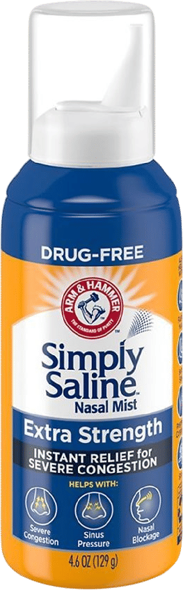 Saline nasal mist
