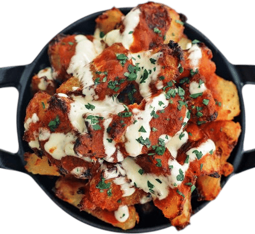 patatas bravas + smokey paprika aioli