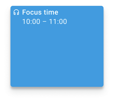 setting ‘focus time’ blocks to tackle my to do list