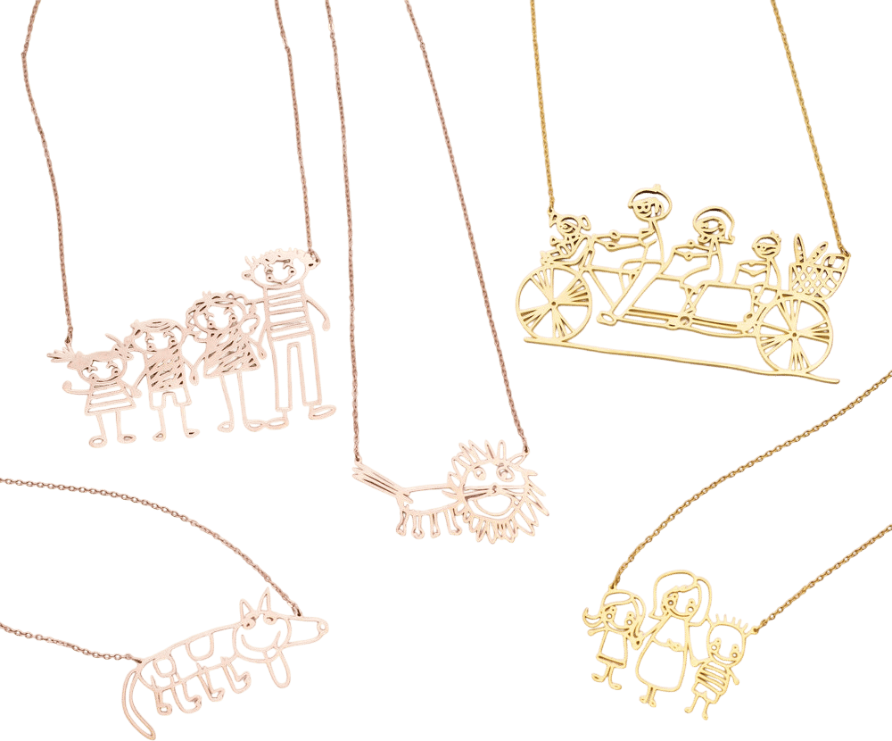 Custom Drawing Necklace