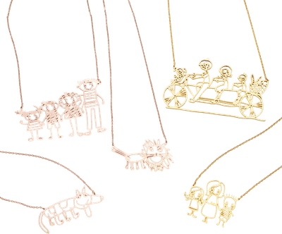 Custom Drawing Necklace