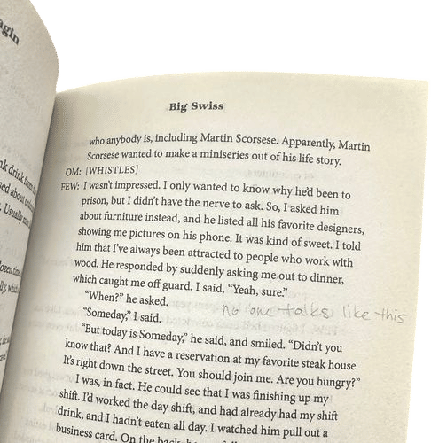 Reading a used book and coming across a stranger’s annotation