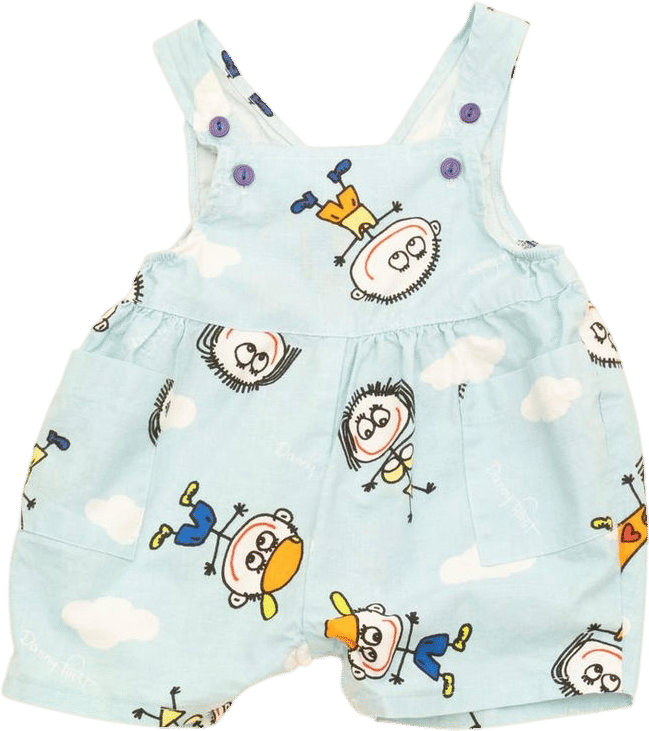 Vintage Danny First Baby Romper Overalls Shortalls, Kids 12-18M, USA 90s - Etsy