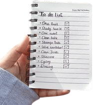 handwritten to-do lists