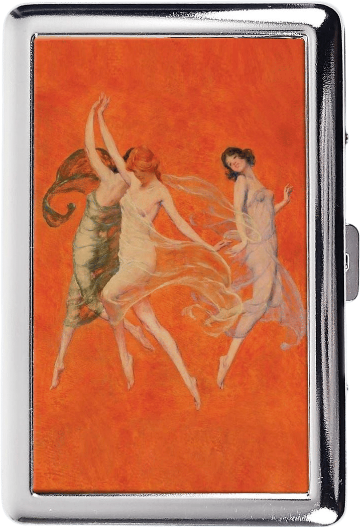 Three Dancing Women Cigarette Case