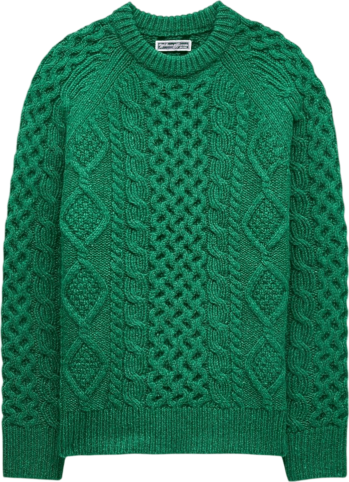 Wallace & Barnes Wool Cable-Knit Sweater