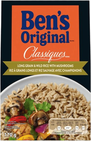 Uncle Ben’s wild rice with mushroom