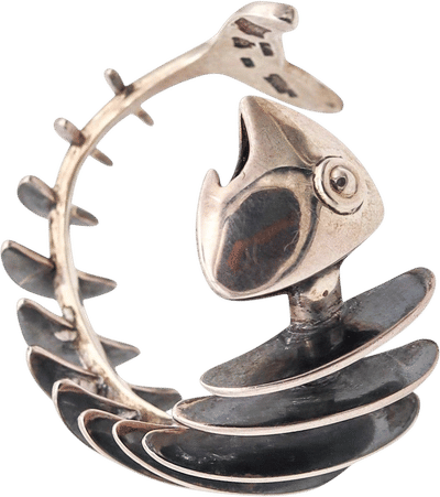 1953 Taxco Sculptural Fish Cuff