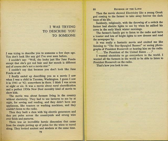 This Richard Brautigan Excerpt