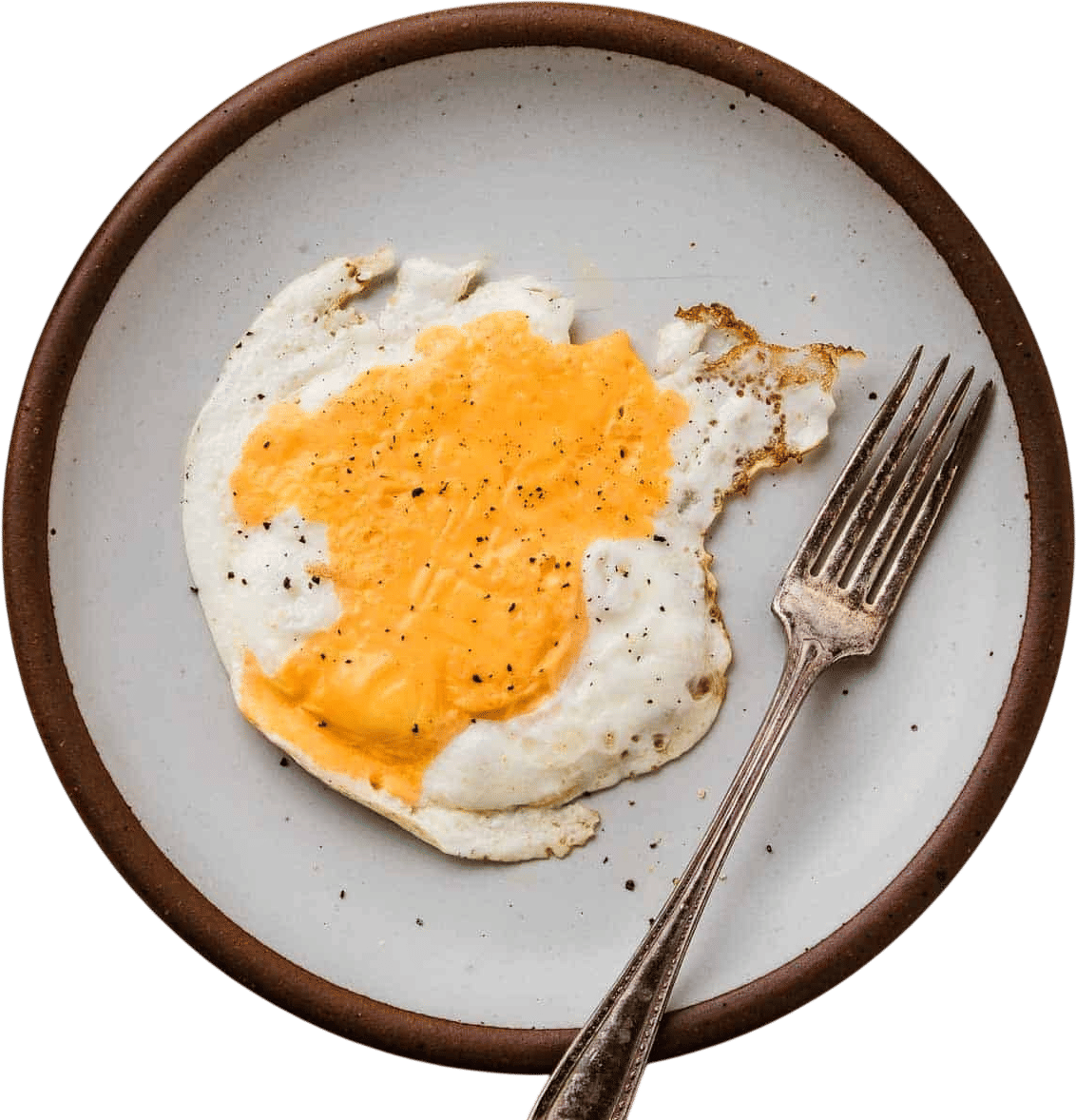 Over hard fried egg
