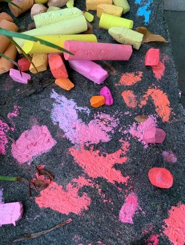 Soaking Sidewalk Chalk