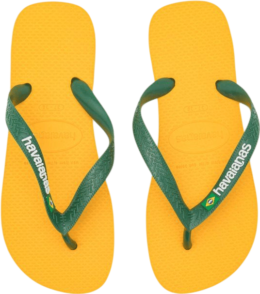 Havaianas Brasil Logo Unisex - Pop Yellow