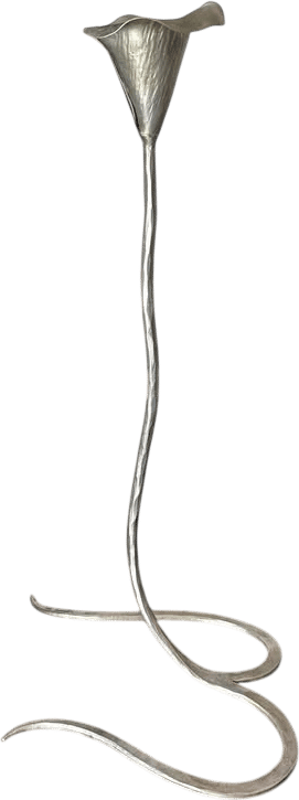 Flower-Shaped Brutalist Candlestick