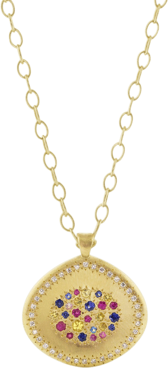 Adel Chefridi Multi-Sapphire Lights Pendant