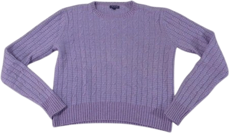 J. McLaughlin Cashmere Cable Knit Sweater (Medium, Purple)
