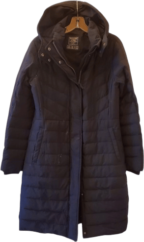 Abercrombie & Fitch Quilted Insulated Puffer Jacket (Women's M, Black)