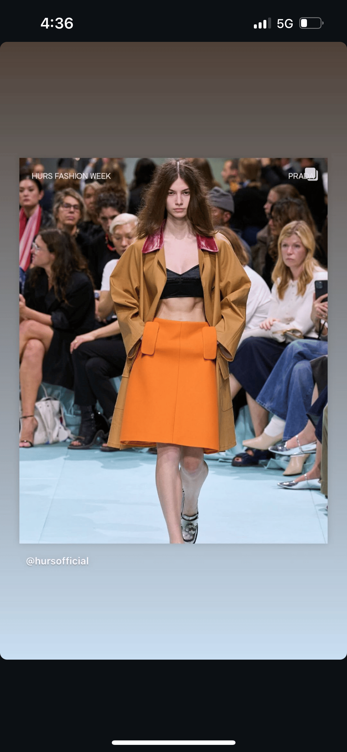 Being inspired by fashion show color combos