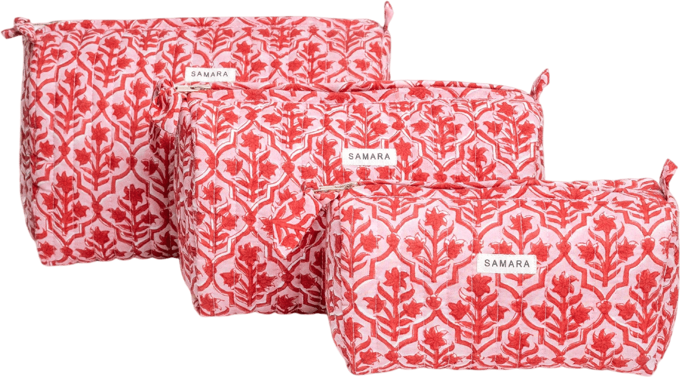 Block Printed Pouches