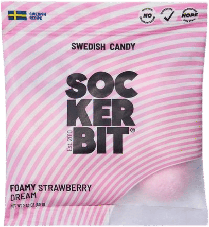 sockerbit foamy strawberry dream