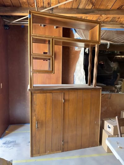 Vintage Cabinet Shelf Unit