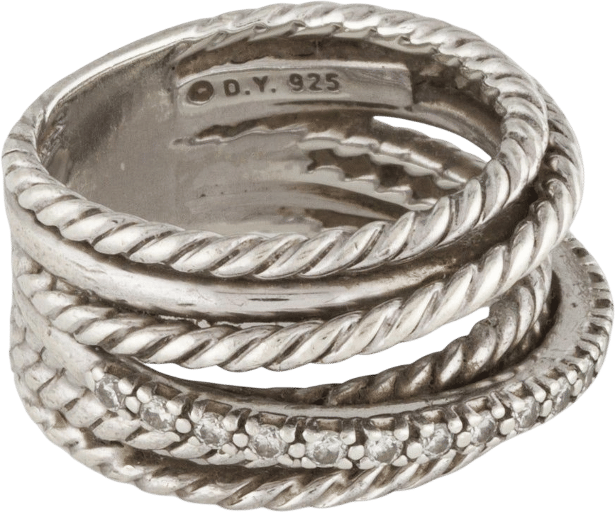 David Yurman | Diamond Crossover Ring