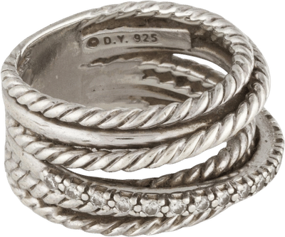 Diamond Crossover Ring