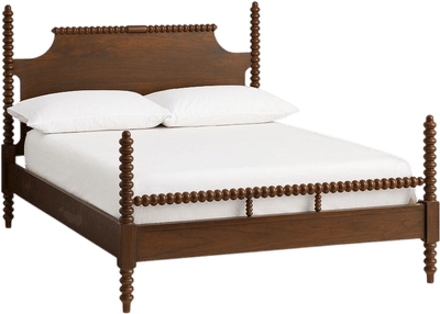 Chris Loves Julia Turned Wood Bed